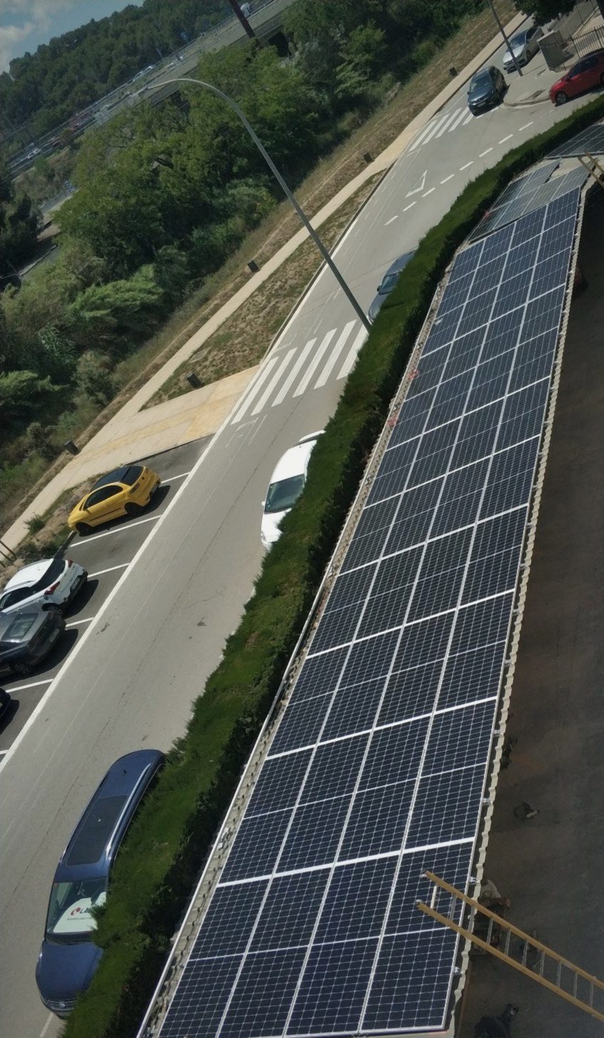 Instalación industrial aérea